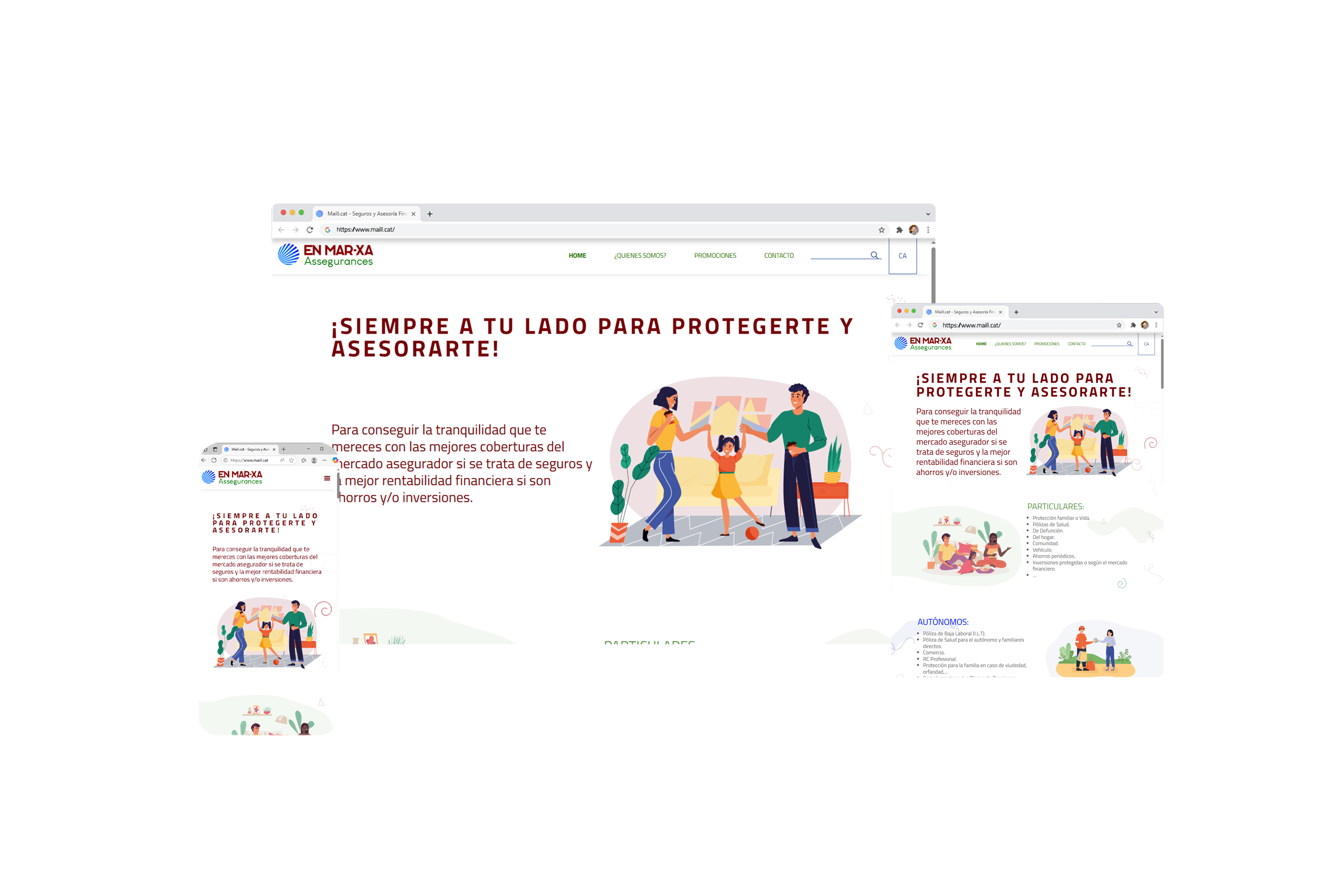 Responsive Web Browser Mockups 1